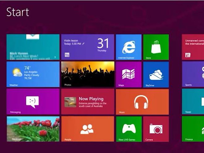 Интерфейс Modern UI в Windows 8/RT