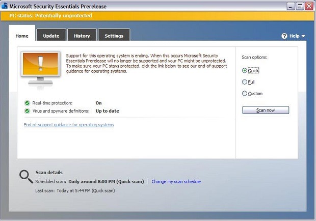 Microsoft Essential Security  Windows Xp -  7