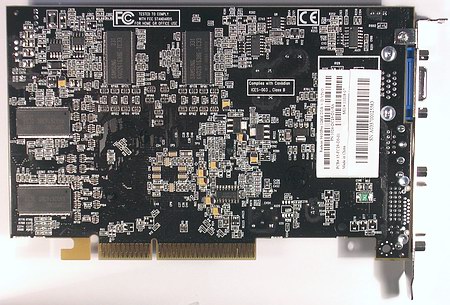 Sapphire Radeon 9600 Pro - card-back