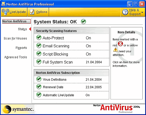   Norton Antivirus 2004
