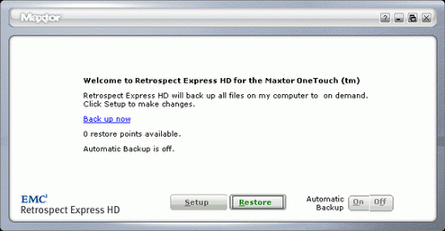 Retrospect Express HD 1.1