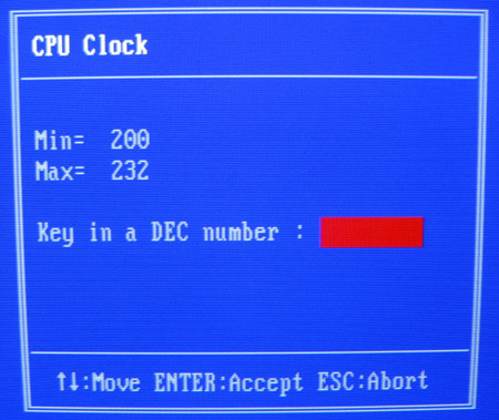 Biostar BIOS CPUClock
