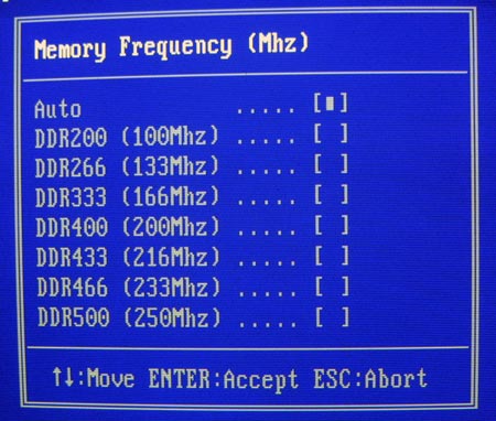 EP9NPA7i BIOS MemoryMhz