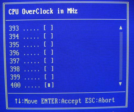 EPoX nf3 BIOS CPUMhz