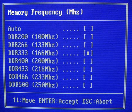 EPoX nf3 BIOS MemoryMHZ