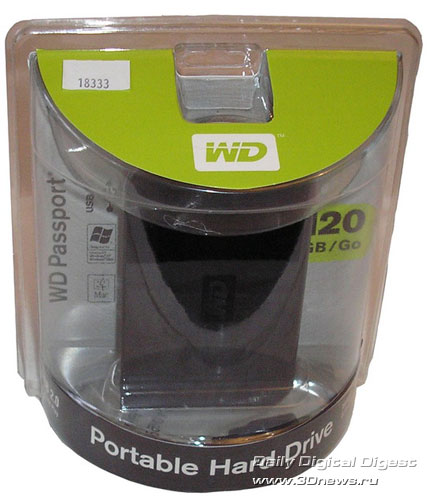 Western Digital Passport Portable 120 Gb USB 2.0 Drive