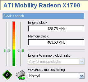 ASUS W2Pc:   ATI Mobility Radeon X1700
