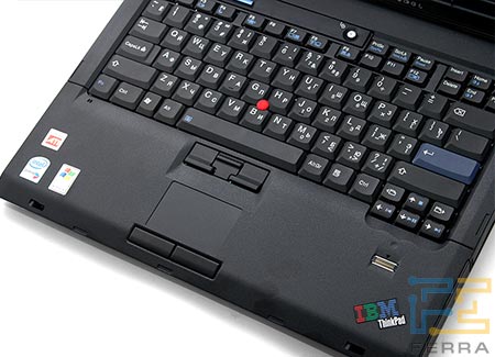 Lenovo Thinkpad T60:   Touchpad,  Trackpoint