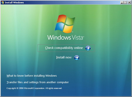 Автозапуск установочного диска Windows Vista