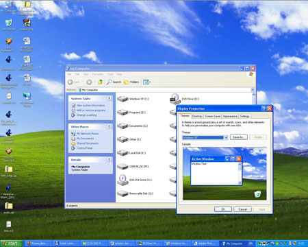 Стандартная тема в Windows XP