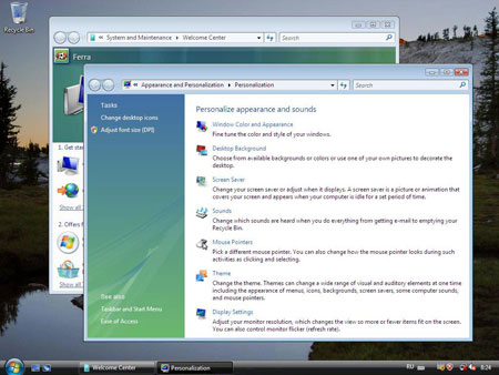 Стандартная тема в Windows Vista