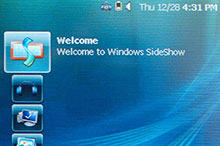 ASUS W5Fe: Windows Vista SideShow   1