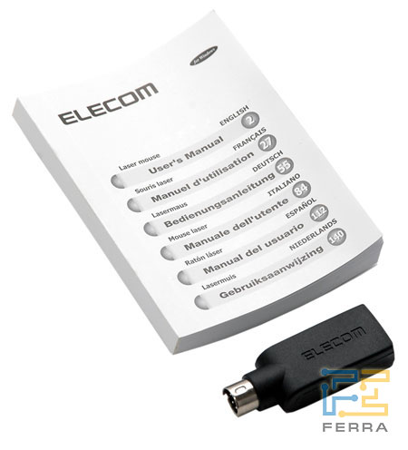 Elecom GRAIA M-GRUP2R:   USB-PS/2-