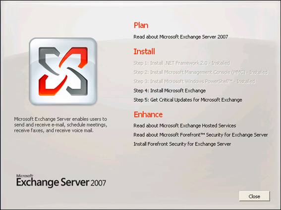  8:    Exchange Server 2007