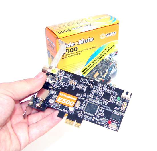 Compro VideoMate E500: Необычный PCI-E ТВ- тюнер