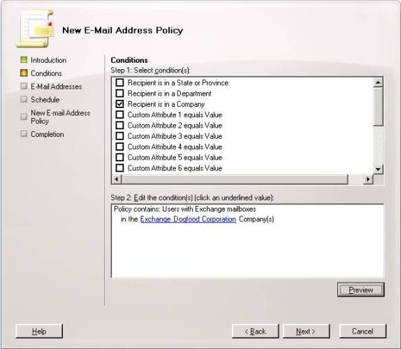  5.    New E-Mail Address Policy.