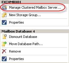  2.6:  Manage Clustered Mailbox Server   