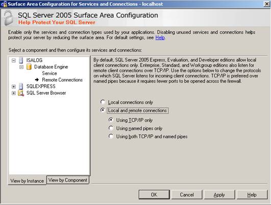  10:    (attack surface configuration)  SQL Server