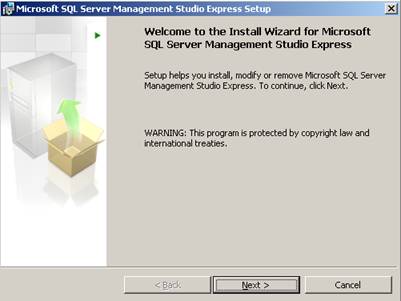  13:  Microsoft SQL Server Management Studio Express
