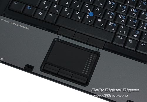 HP Compaq 8510w.  trackpoint  touchpad.