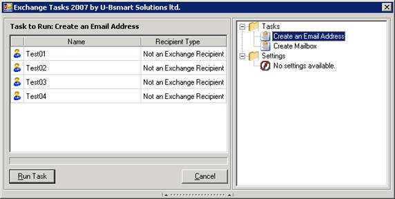  5:  AD user    Exchange 2007 Tasks