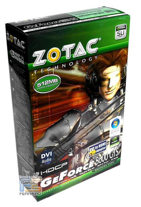  ZOTAC GeForce 8600GTS 512MB