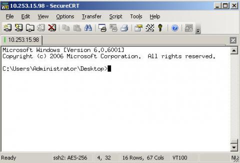  10:    Windows 2008 Server  SSH