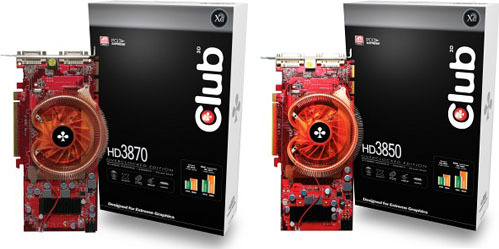 Club3D Radeon HD 3850 and 3870