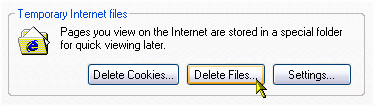 Deleting Temporary Internet Files